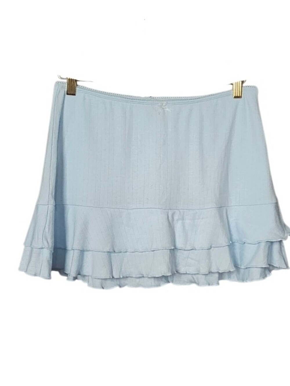 wild fable Pale Blue Ruffle Tiered Mini Skirt